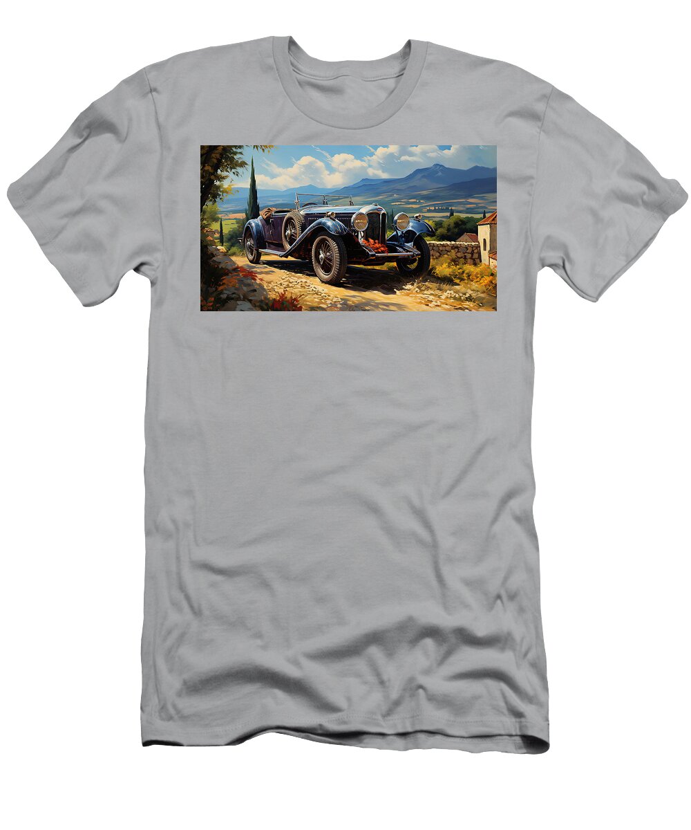 7 1934 Aston Martin 1 Litre Mark Ii Long Chassis By Asar Studios Celestial Images T-Shirt