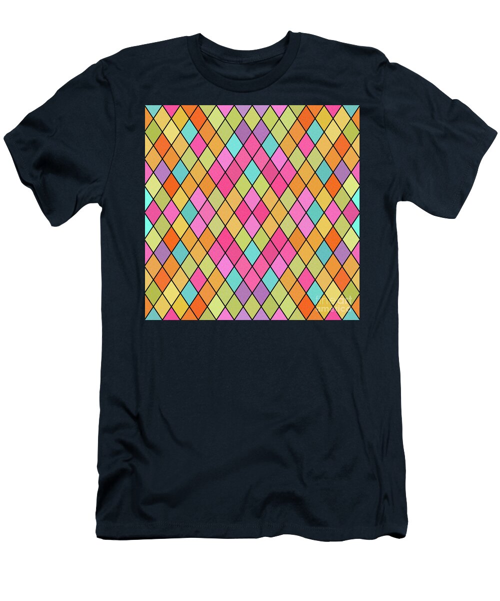 7 Colorful Geometric Background Amir Faysal T-Shirt