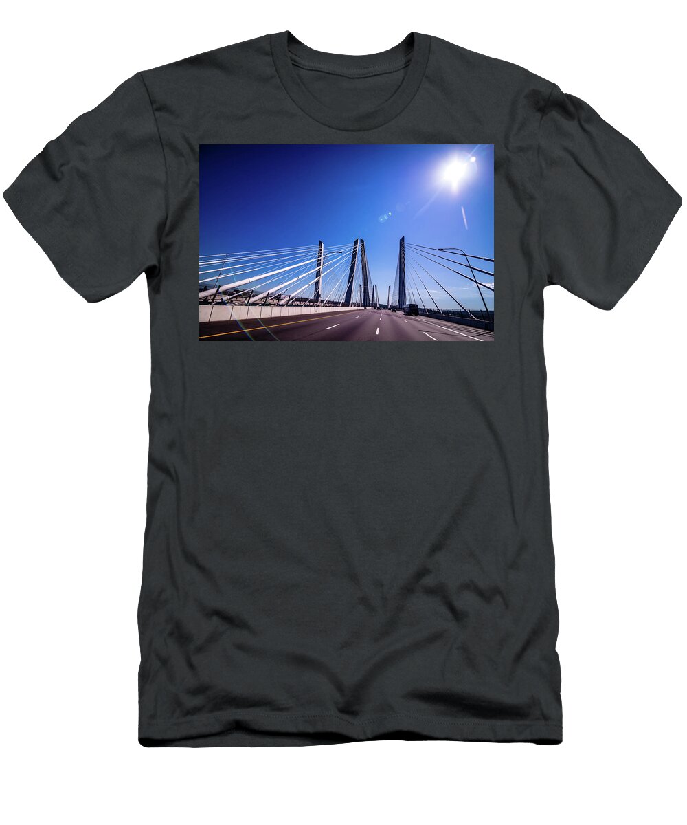 7 Crossing the Governor Mario M Cuomo Bridge Alex Grichenko T-Shirt