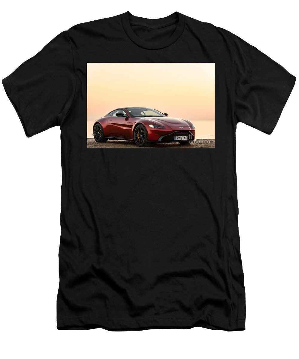 7 Exclusive Luxury Supercar Red Aston Martin Vantage V8 Amg Engine M177 40l Twin Turbocharged Vladyslav Shapovalenko T-Shirt