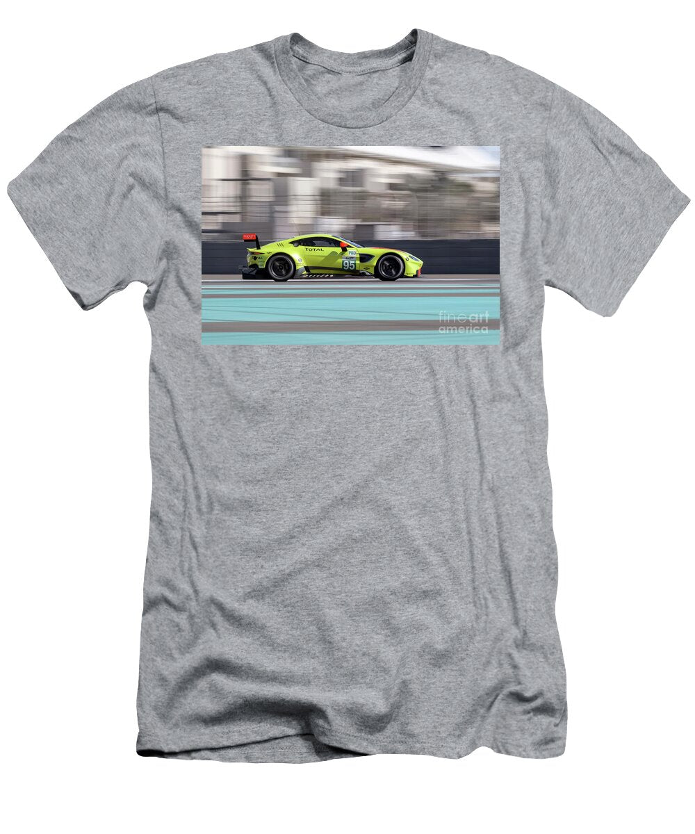 7 Exclusive Racing Supercar Yellow Aston Martin Vantage Gte Amg M177 40l V8 Turbocharged Vladyslav Shapovalenko T-Shirt