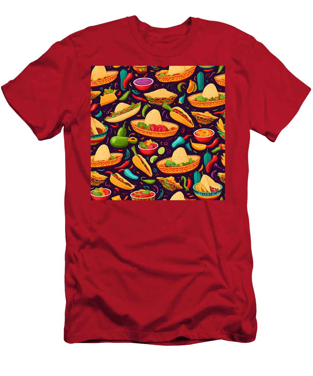 7 Food Patterns Patterns Gallery T-Shirt