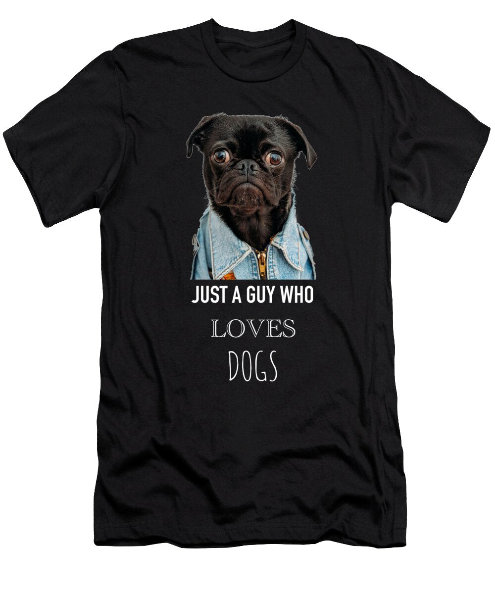 7 Just a Guy Who Loves Dogs Funny Dog Cynto T-Shirt