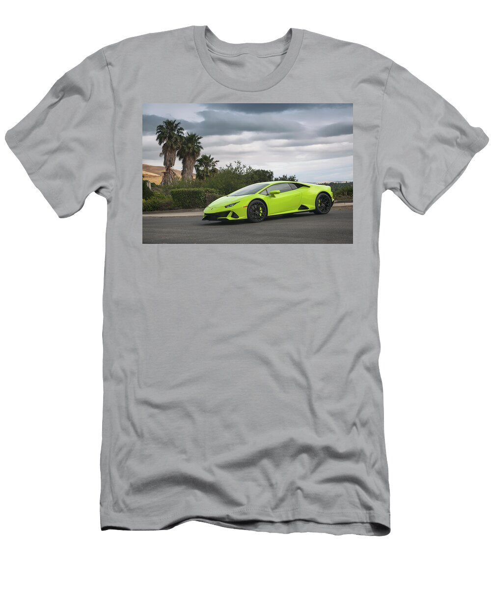7 Lamborghini Huracan Evo Print Itzkirb Photography T-Shirt