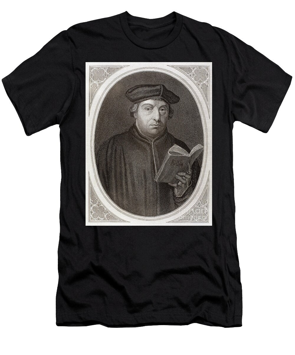 7 Martin Luther 1483 1546 Unknown Artist T-Shirt