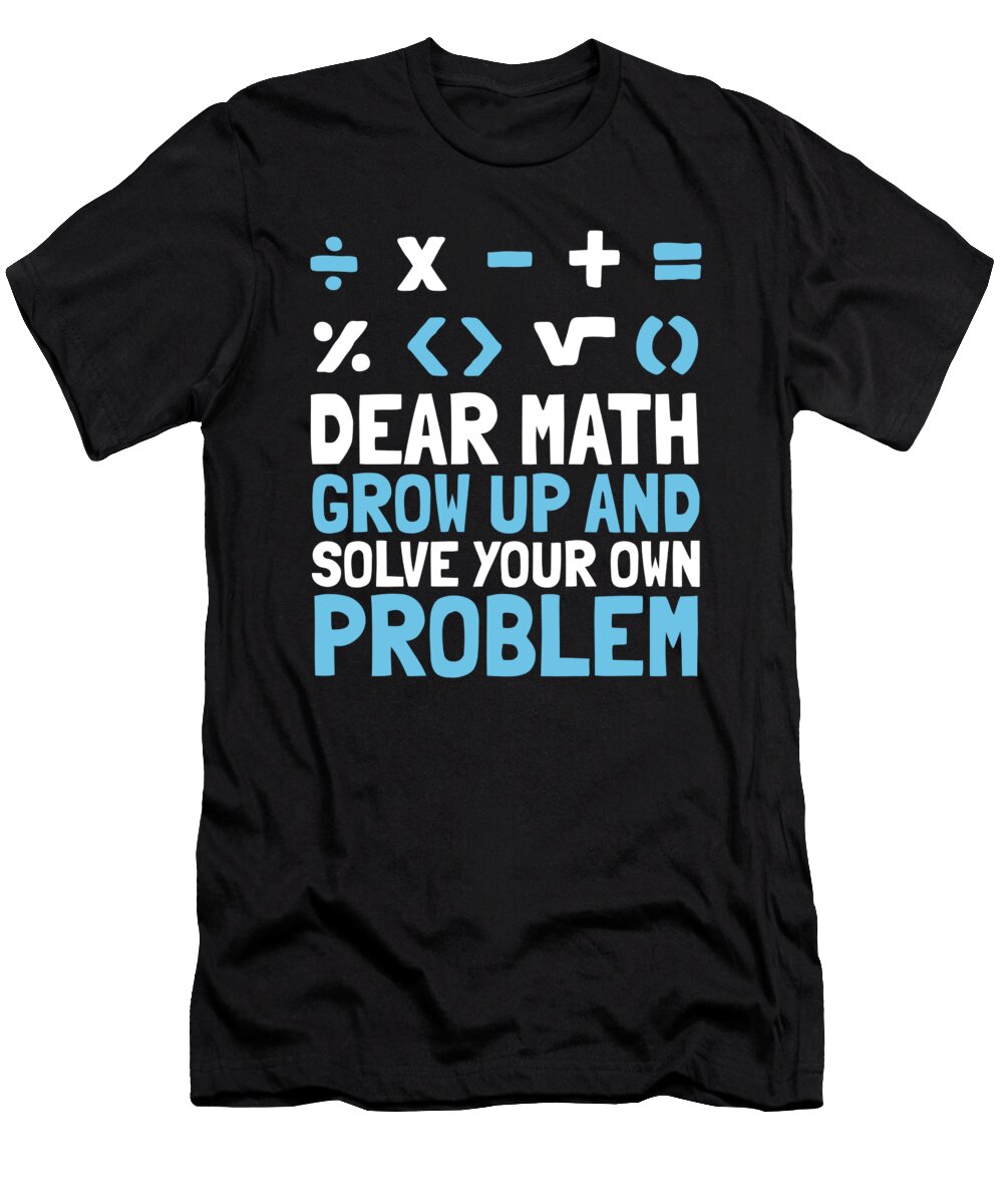 7 Math Teacher Student Mathemetics Crazy Squirrel T-Shirt