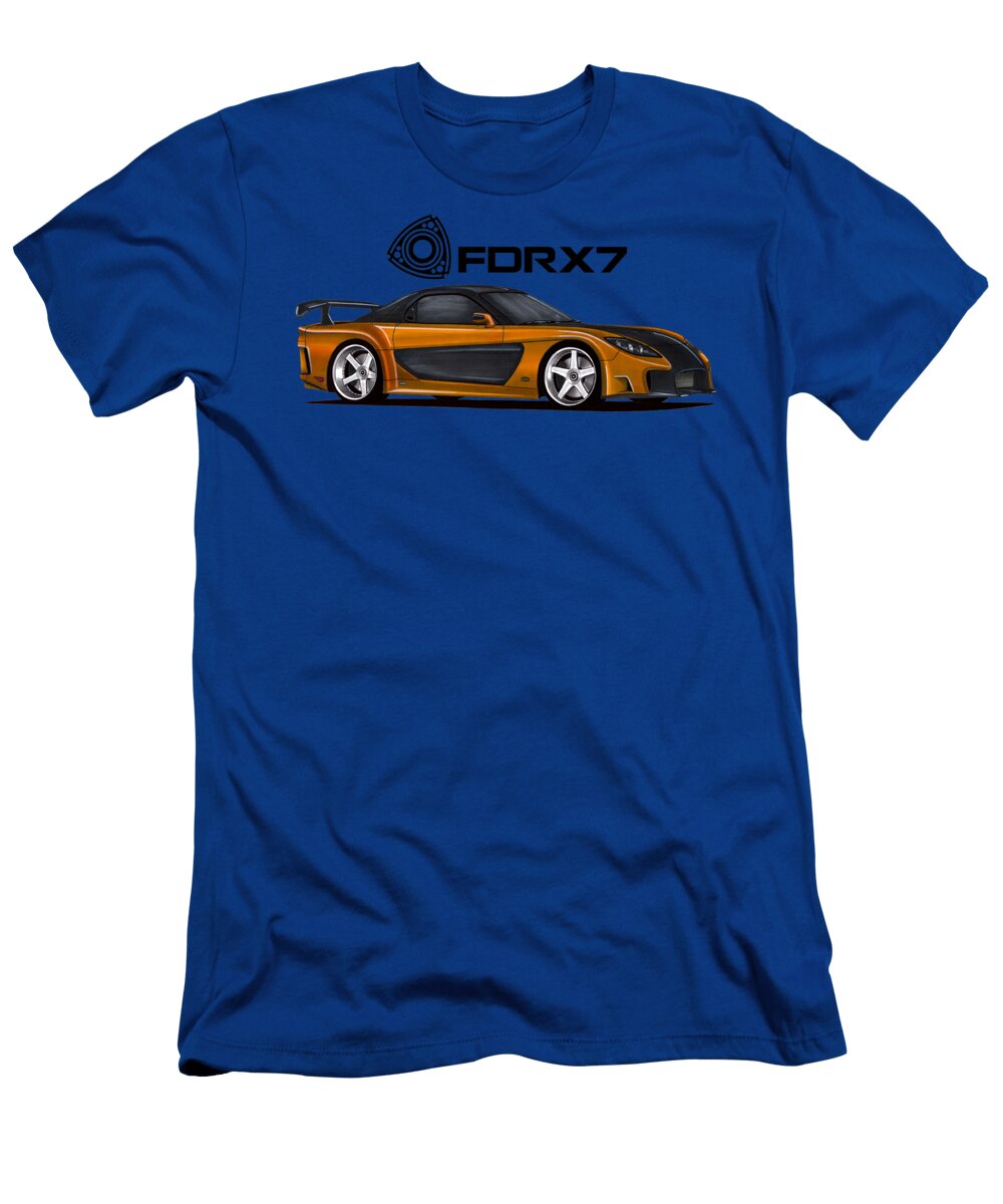 7 Movie Car Mazda Rx 7 Fd Veilside Fortune Fast and Furious Tokyo Drift Vladyslav Shapovalenko T-Shirt