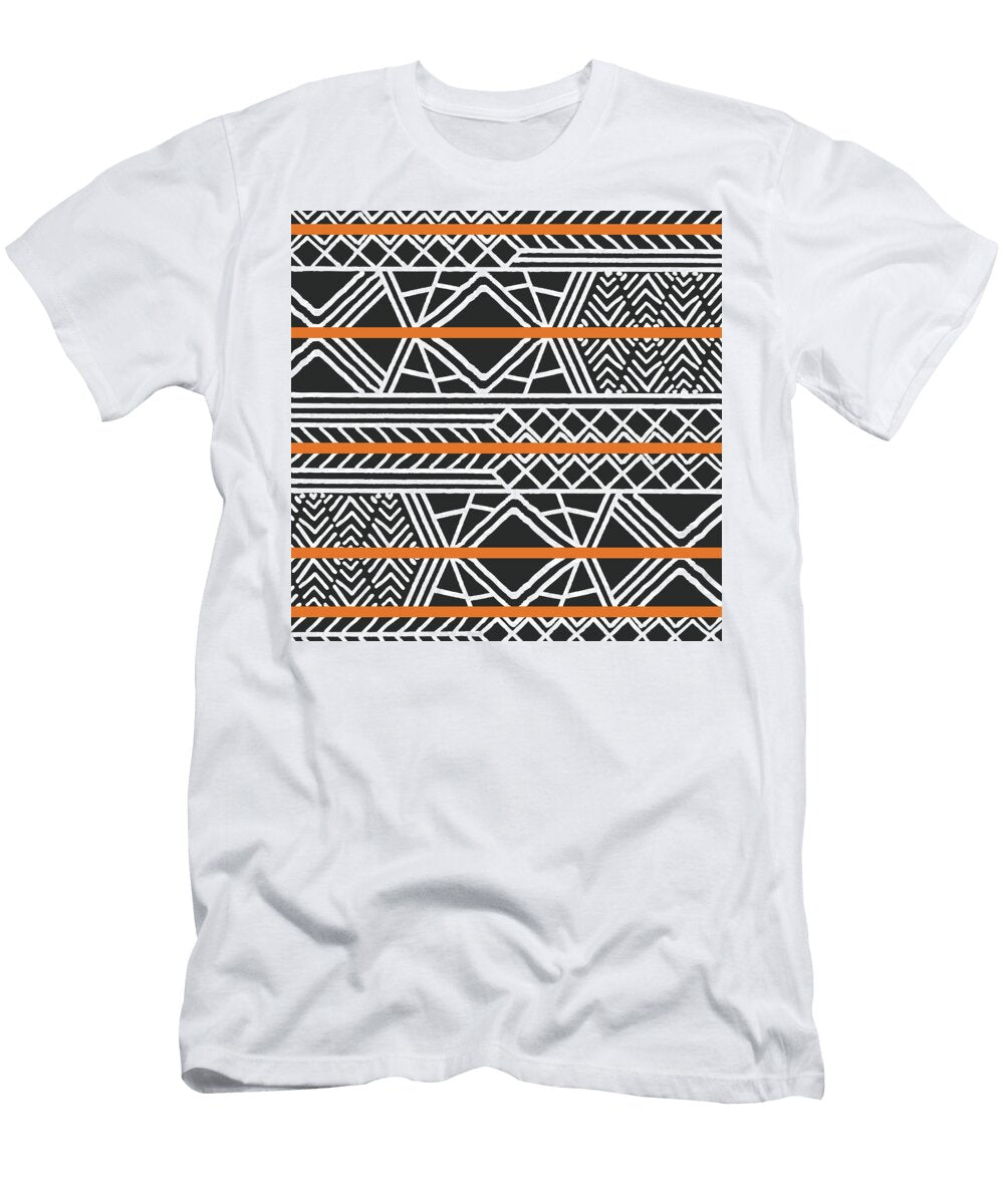 7 Tribal Ethnic Colorful Bohemian Pattern with Geometric Elements Jelena Obradovic T-Shirt