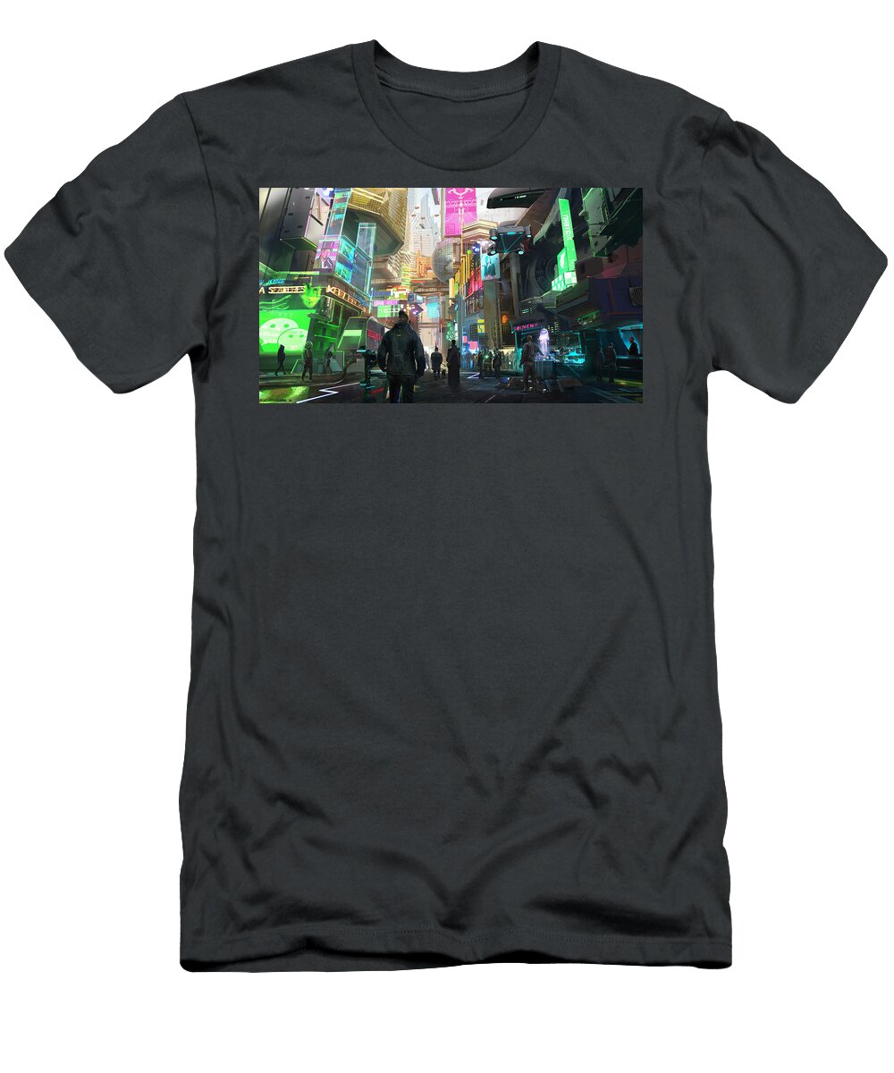 7 Urban Cyberspace Gabriel Chevers T-Shirt