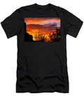 7 Vibrant Sunset Over Silhouetted Trees Mario G Rivera T-Shirt