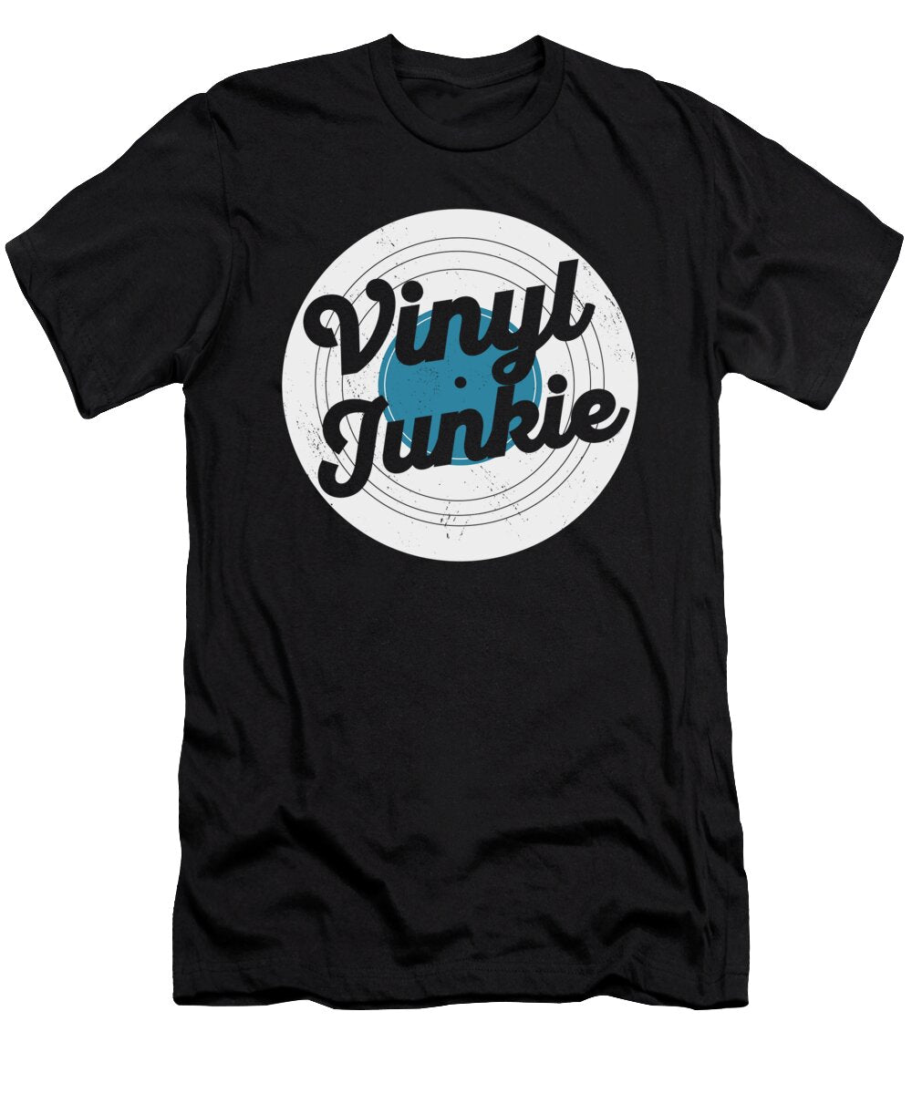 7 Vinyl Junkie Turntable Record Player 33 Rpm Music Toms Store T-Shirt