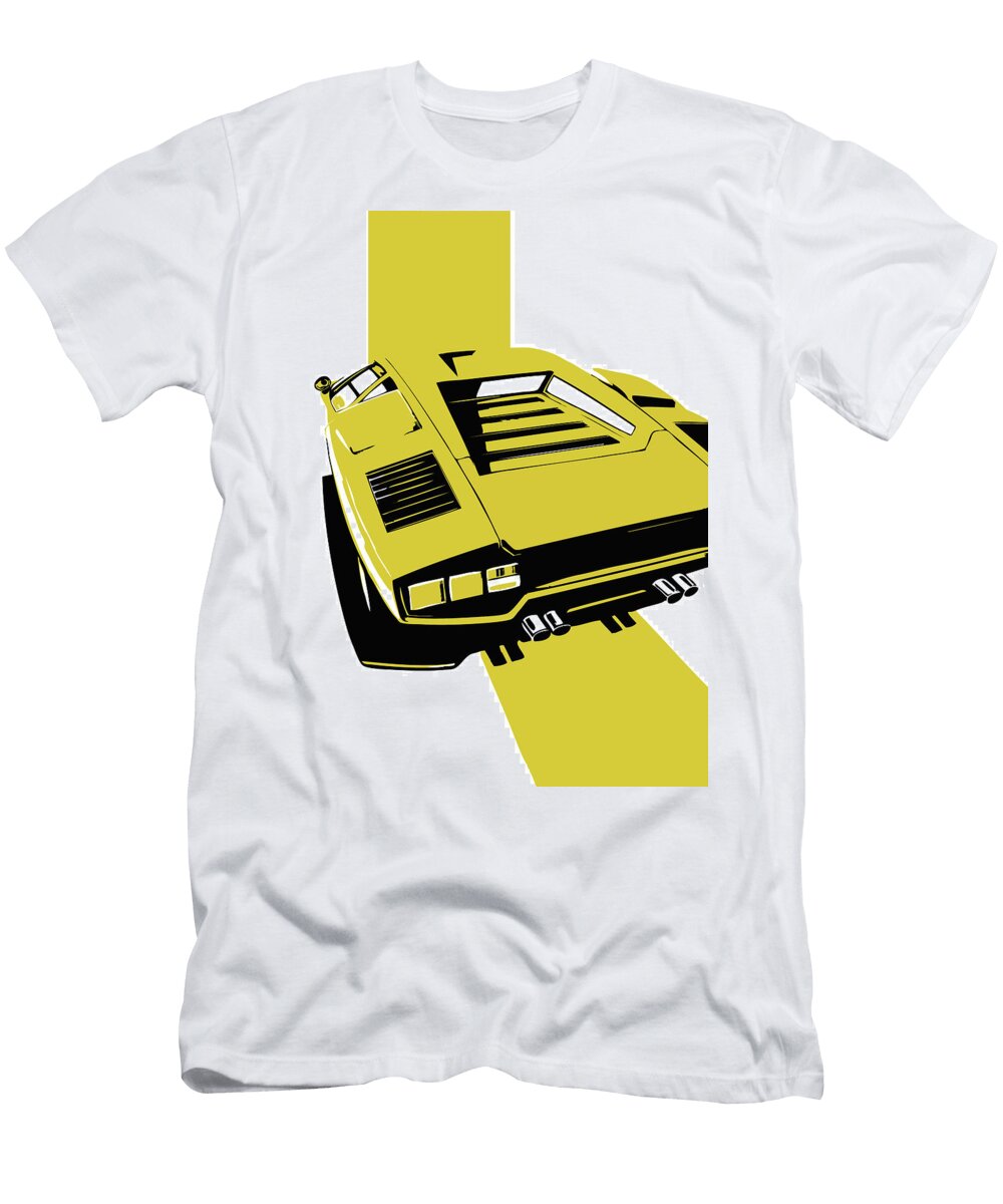 72 Lamborghini Countach Classic Italian Supercar Thespeedart T-Shirt