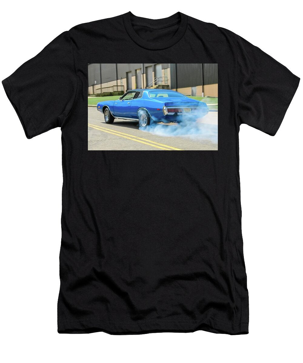 73 Charger Burnout Anthony Sacco T-Shirt