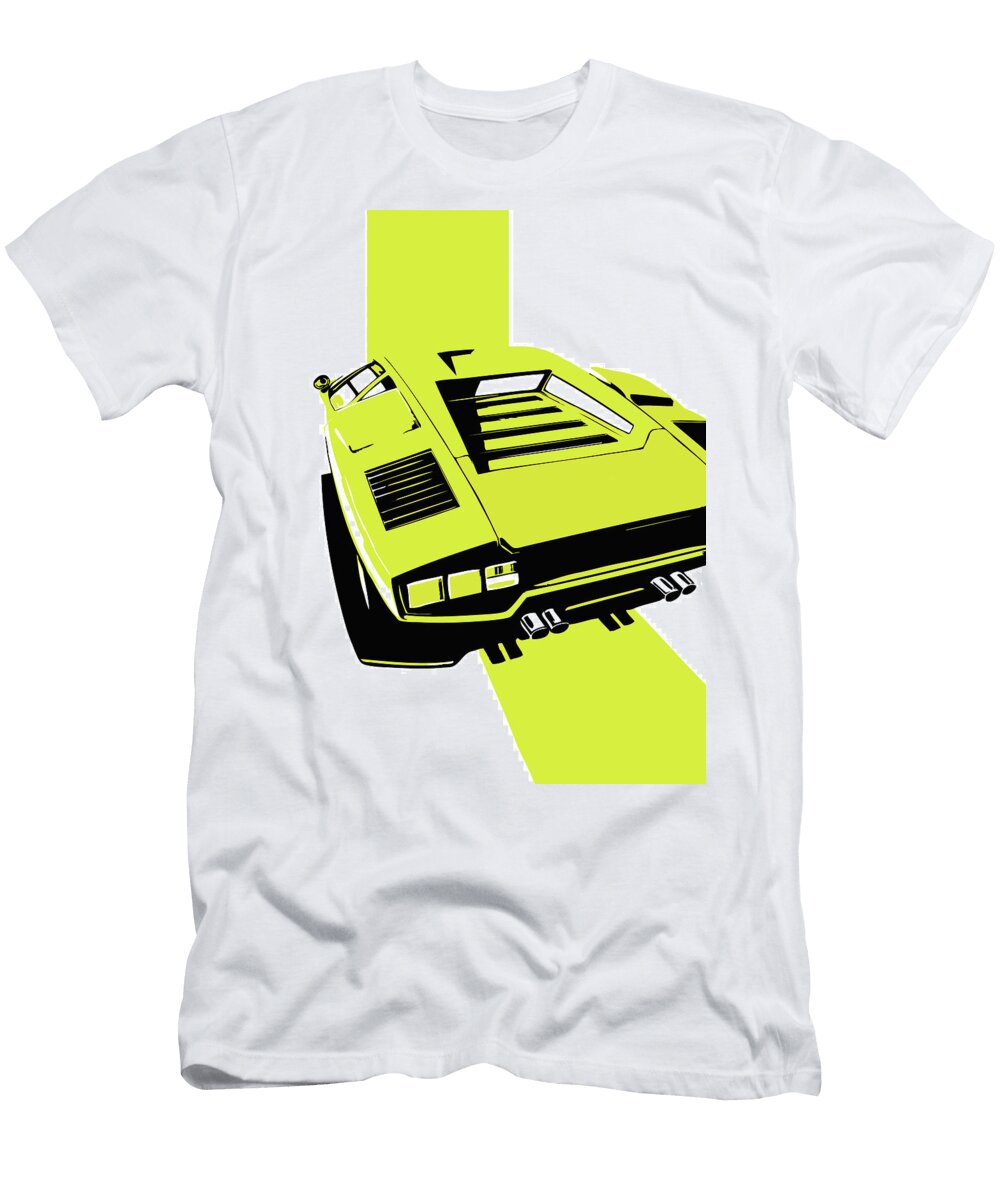 74 Lamborghini Countach Classic Italian Supercar Thespeedart T-Shirt