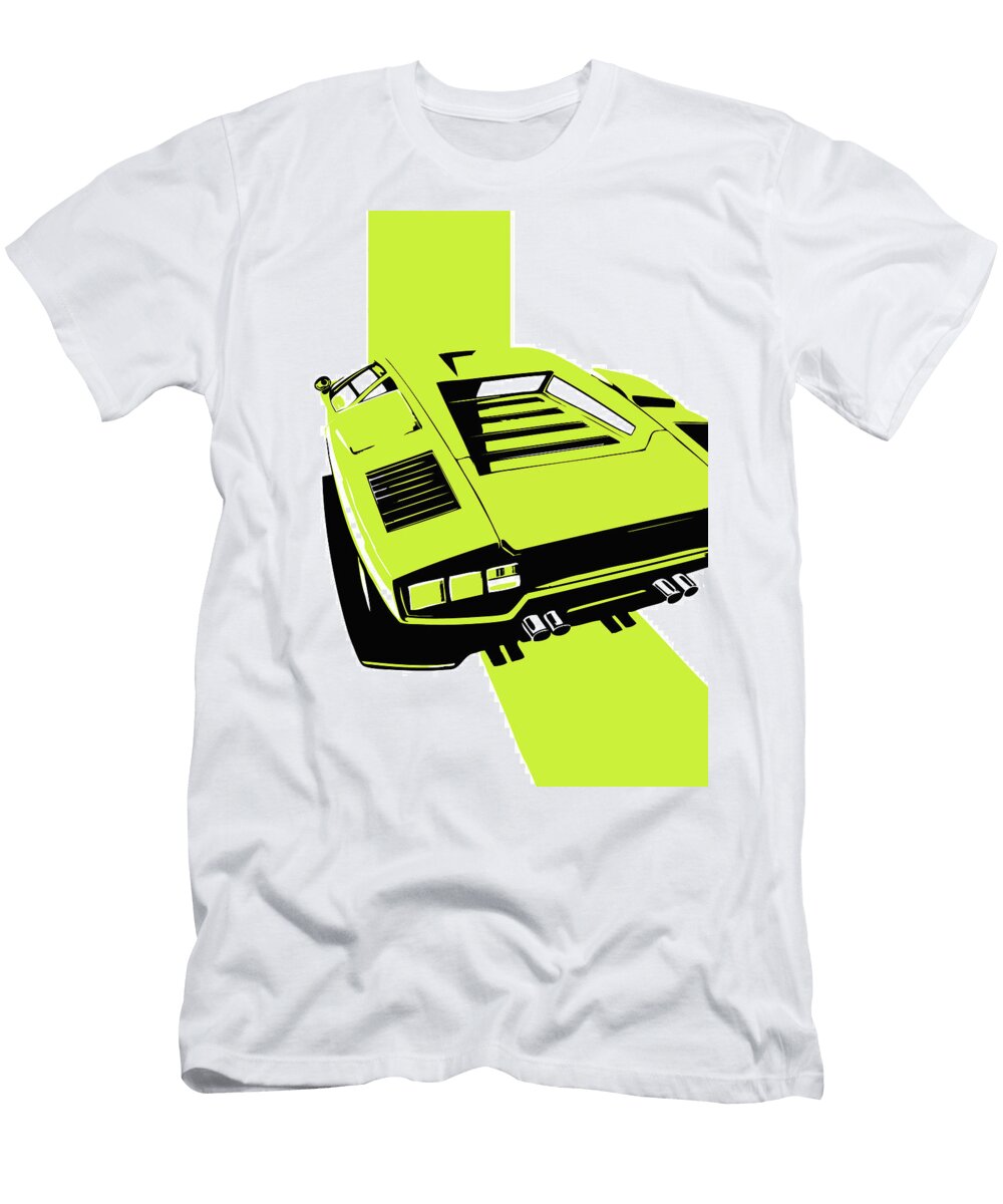 75 Lamborghini Countach Classic Italian Supercar Thespeedart T-Shirt