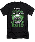 8 14 Year Old Gamer Gaming 14th Birthday Level 14 Unlocked Crazy Squirrel T-Shirt