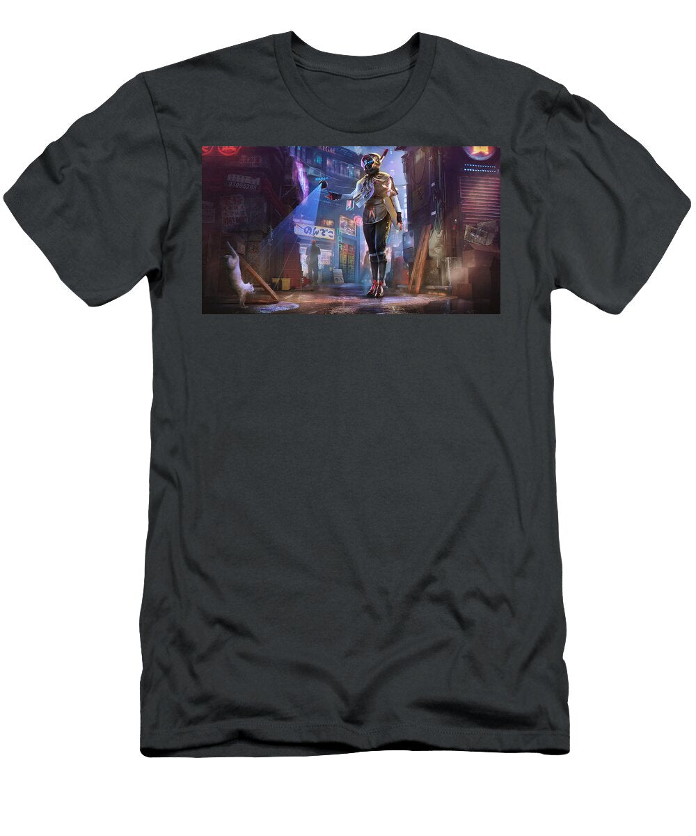 8 City of Neon Lights Gabriel Chevers T-Shirt