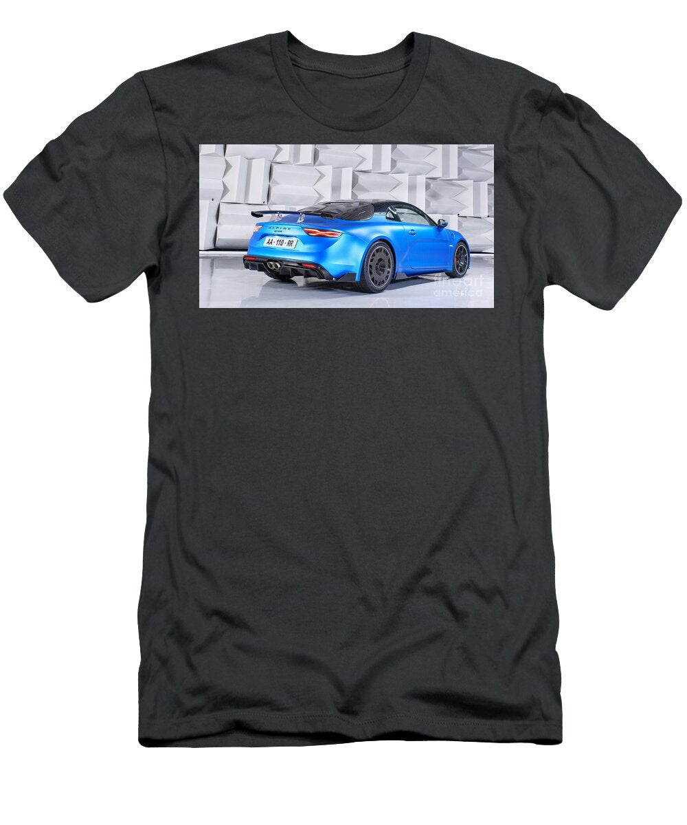 8 Exclusive French Sport Car Blue Alpine A110r Turini Coupe Turbocharged Engine 18 L Renault Tce M5pt Vladyslav Shapovalenko T-Shirt