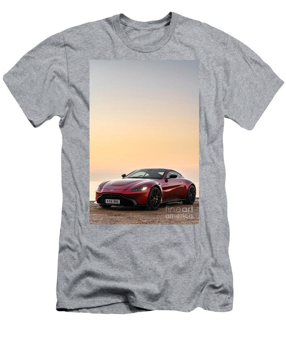 8 Exclusive Luxury Supercar Red Aston Martin Vantage V8 Amg Engine M177 40l Twin Turbocharged Vladyslav Shapovalenko T-Shirt