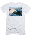 8 Giant Icebergs Drift in Open Water David Mclain T-Shirt