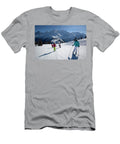 8 Girls Skiing in Les Houches Mario Colonel T-Shirt