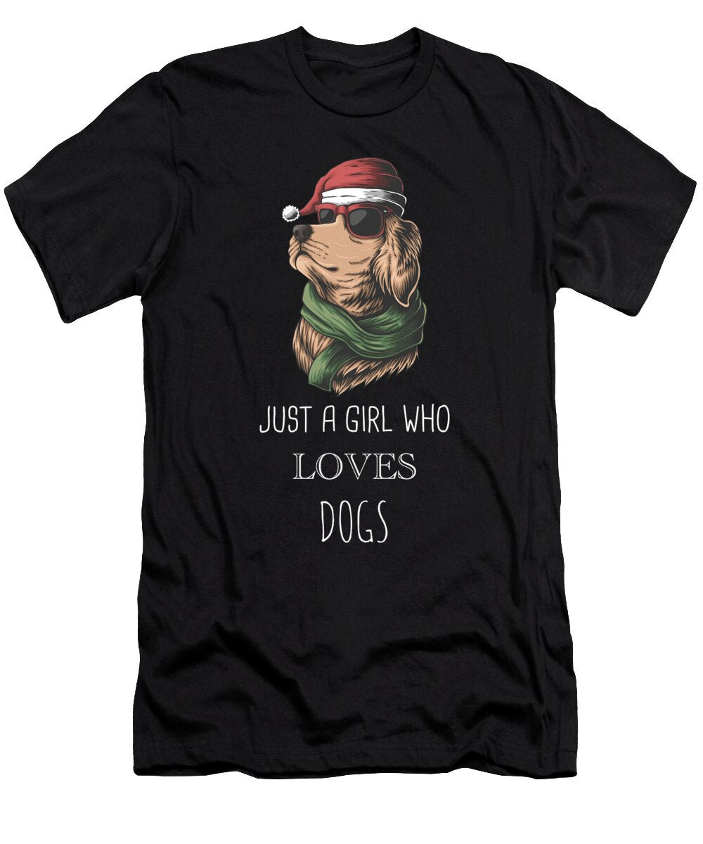 8 Just a Girl Who Loves Dogs Funny Dog Cynto T-Shirt