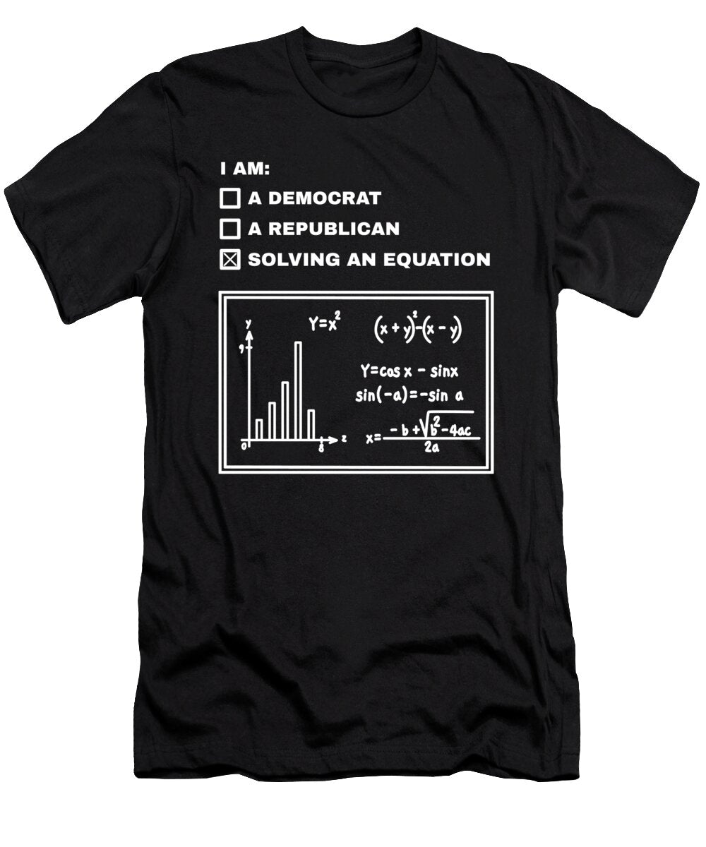 8 Math Teacher Student Mathemetics Crazy Squirrel T-Shirt
