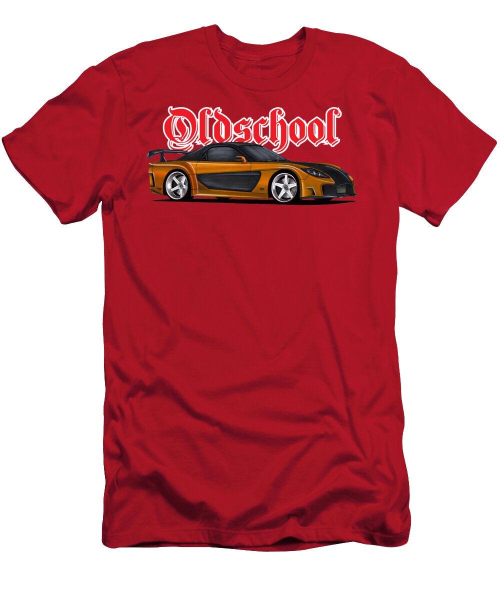 8 Movie Car Mazda Rx 7 Fd Veilside Fortune Fast and Furious Tokyo Drift Vladyslav Shapovalenko T-Shirt