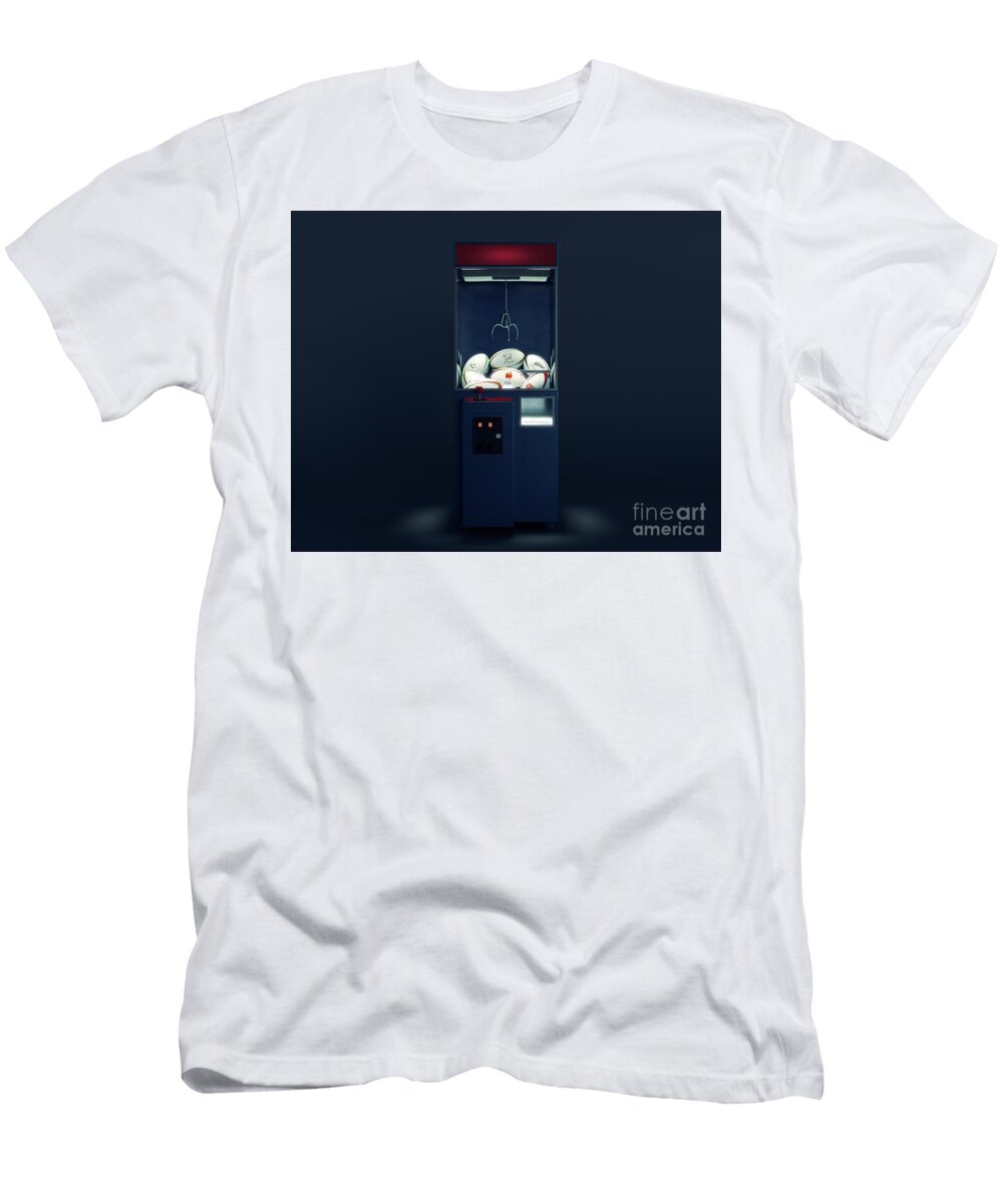 8 Rugby Team Ball Claw Grabber Machine Allan Swart T-Shirt