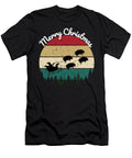 8 Santas Sleigh Pulled By a Team of Hogs Chomper Designs T-Shirt
