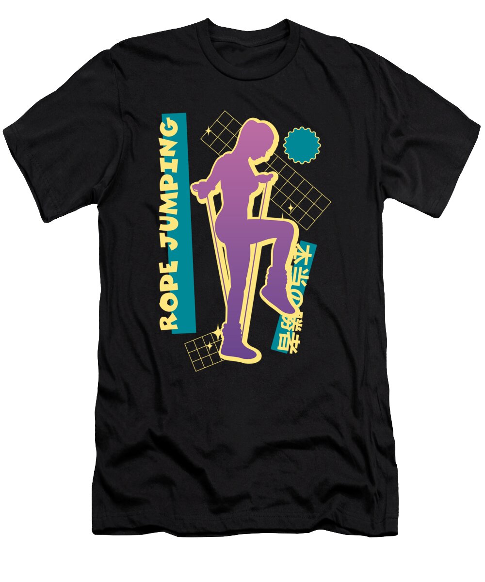 8 Vaporwave Rope Jumping Greenoptix T-Shirt