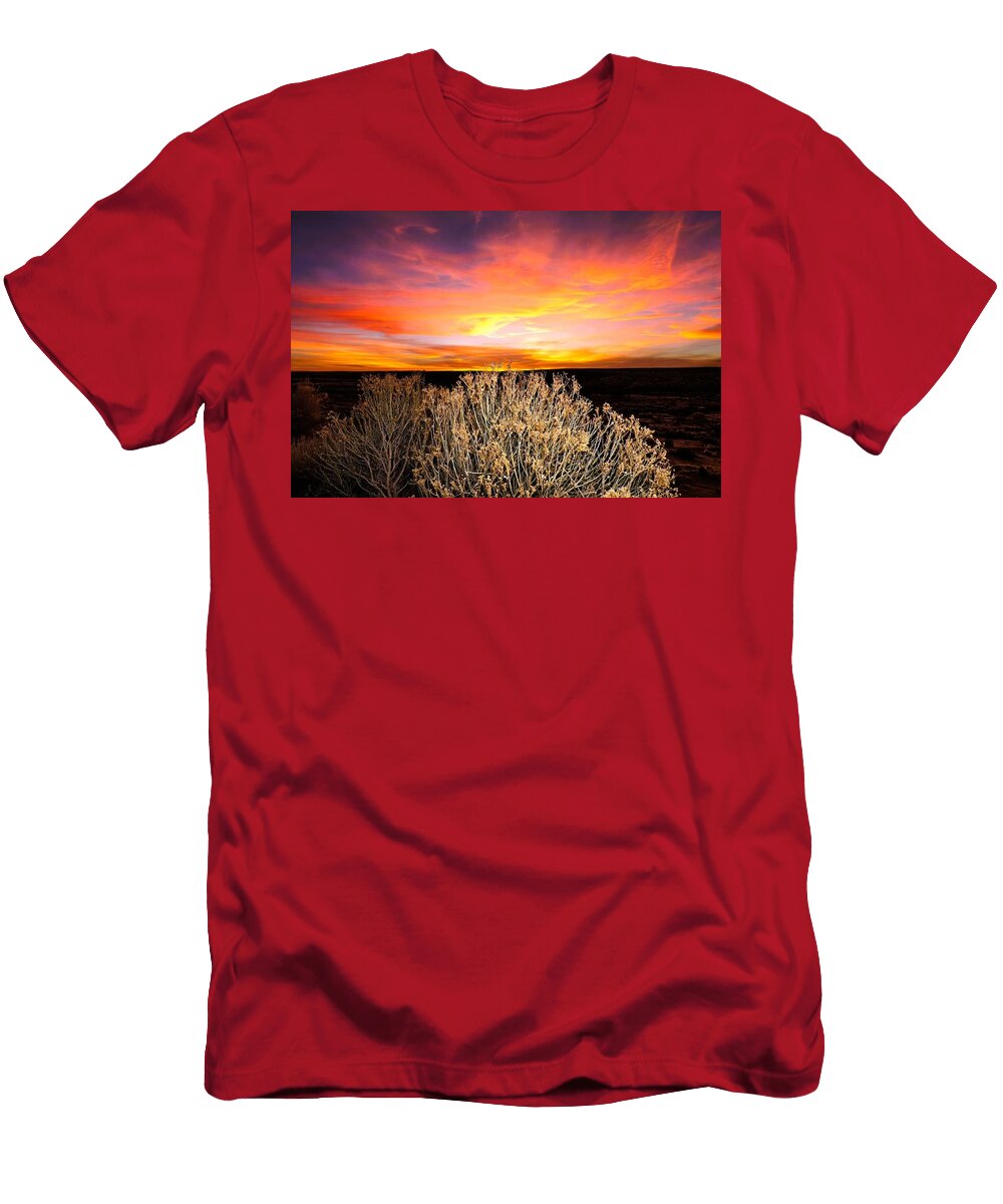 8 Vibrant Desert Sunset Mario G Rivera T-Shirt