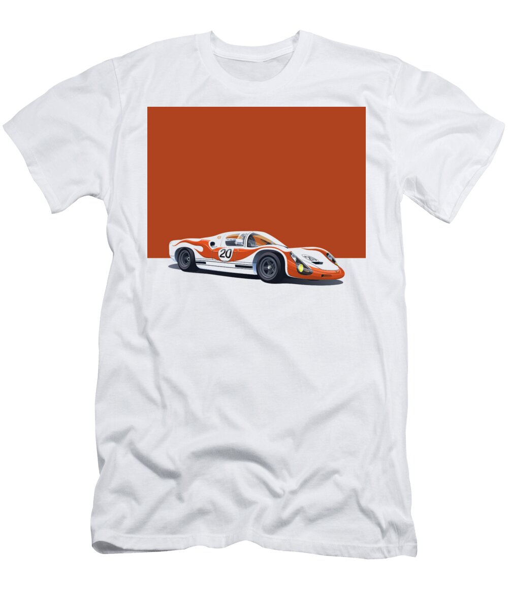 8 Vintage Porsche Lemans Race Car Thespeedart T-Shirt