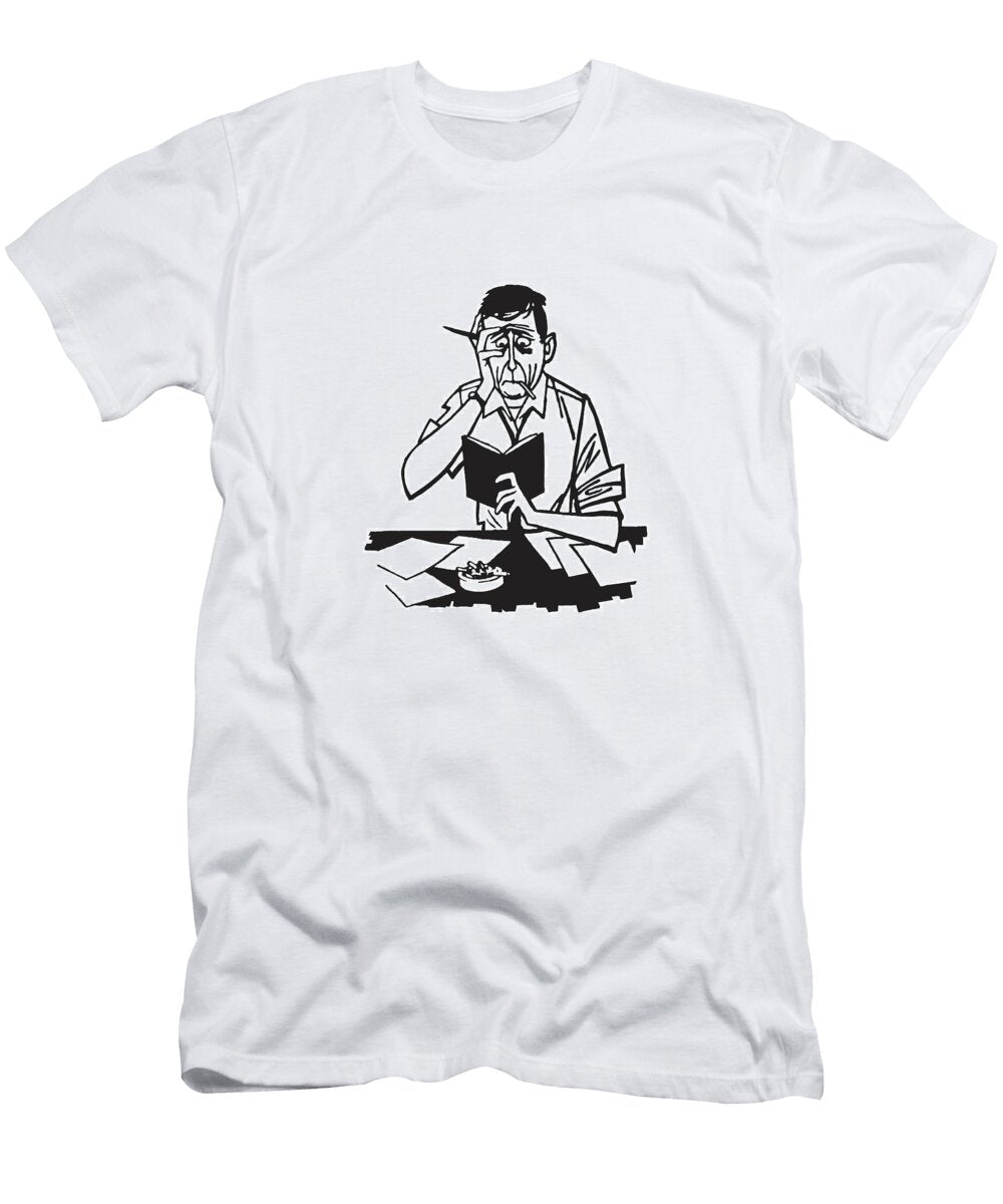 8 Worried Man Csa Images T-Shirt