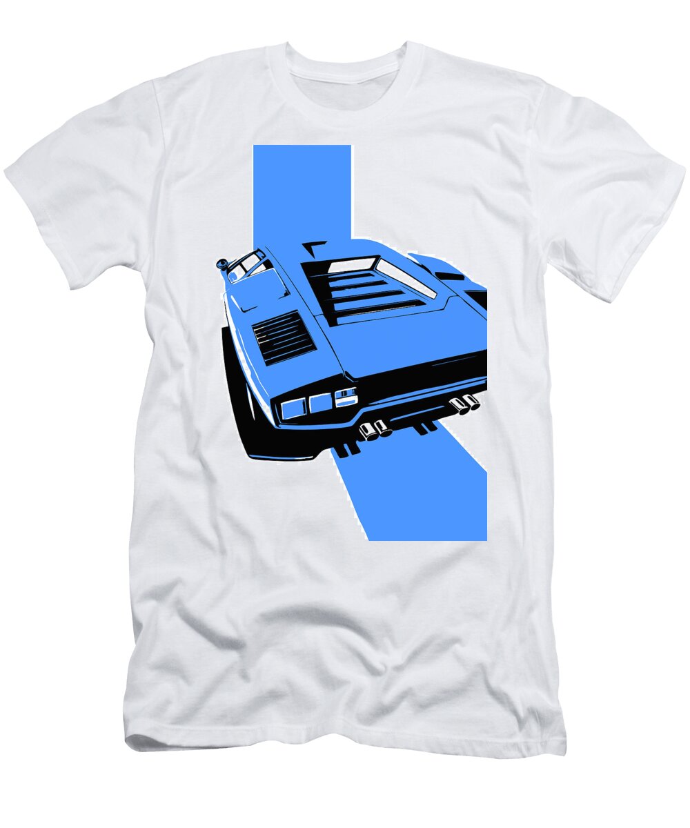 80 Lamborghini Countach Classic Italian Supercar Thespeedart T-Shirt