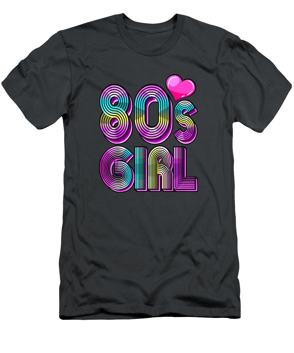 80s Girl Birthday Party Costume Retro Vintage Women Dawid Zelda T-Shirt
