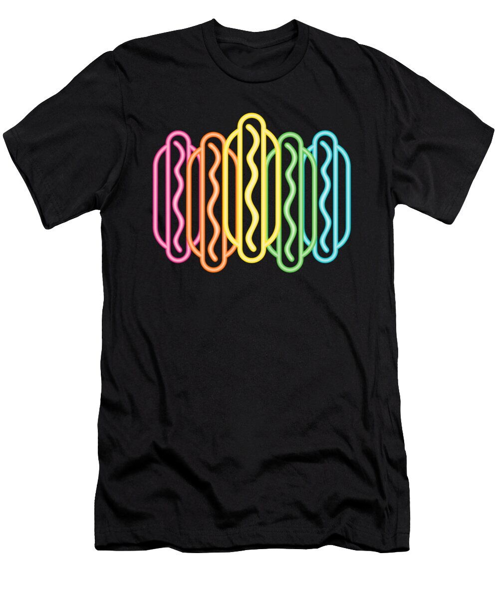 80s Retro Hotdogs Hot Dog Outfit Clothes Gift Men Women 1 T-Shirt