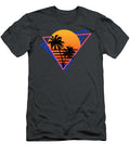 80s Retro Neon Synthwave Inspired Sunset and Handsley Nguyen T-Shirt
