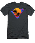 80s Style Synthwave Retrowave Aesthetic Palm Tree Arloju Suzie T-Shirt