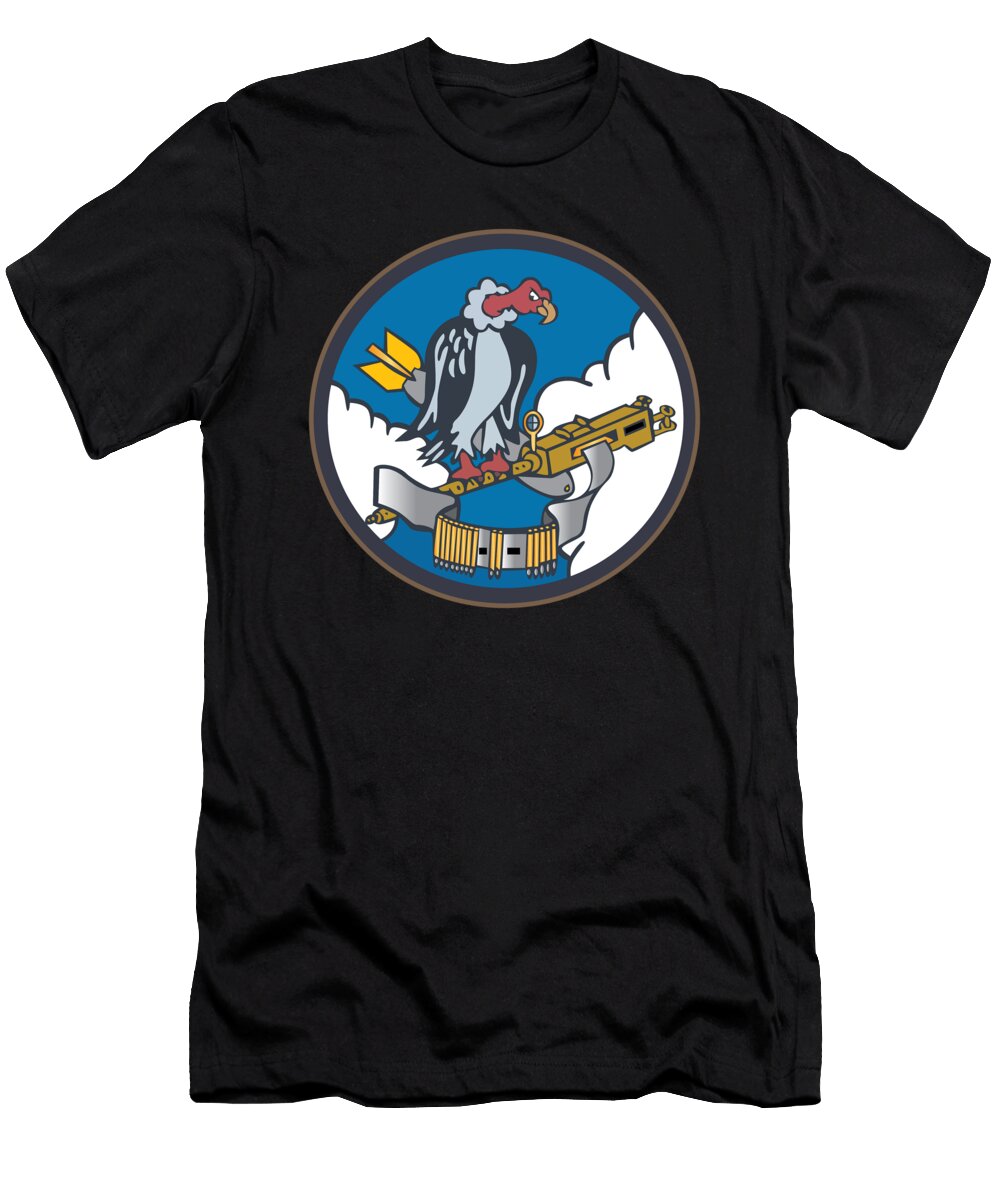 825th Bomb Squadron 484th Bomb Group 15th Aaf V2 Color X 300 Tom Adkins T-Shirt