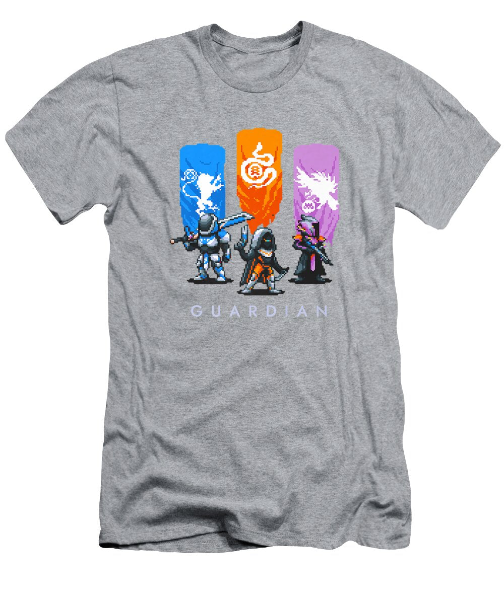 8bit Retro Guardian Hunter Titan Warlock Dawid Zelda T-Shirt