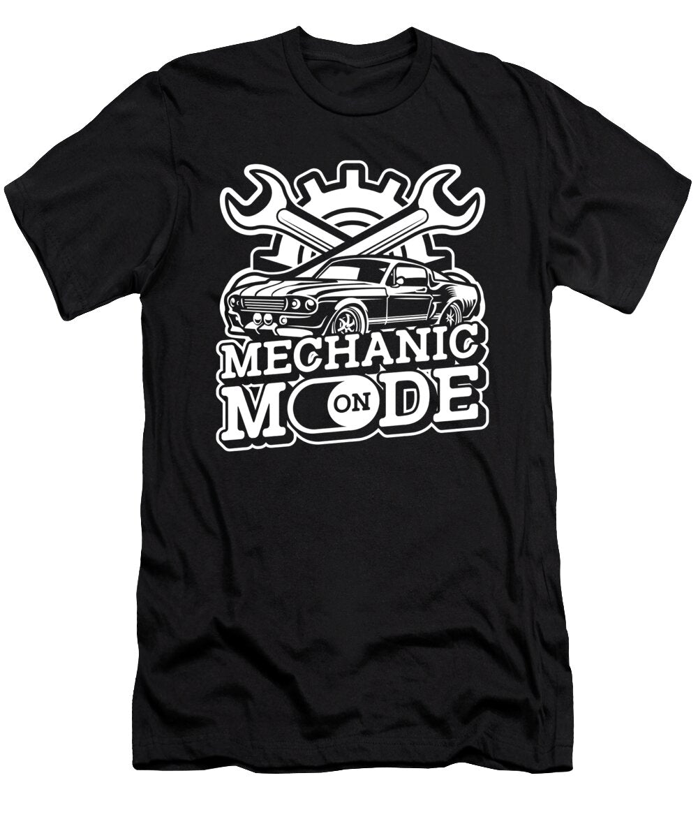9 Car Diesel Mechanic Crazy Squirrel T-Shirt