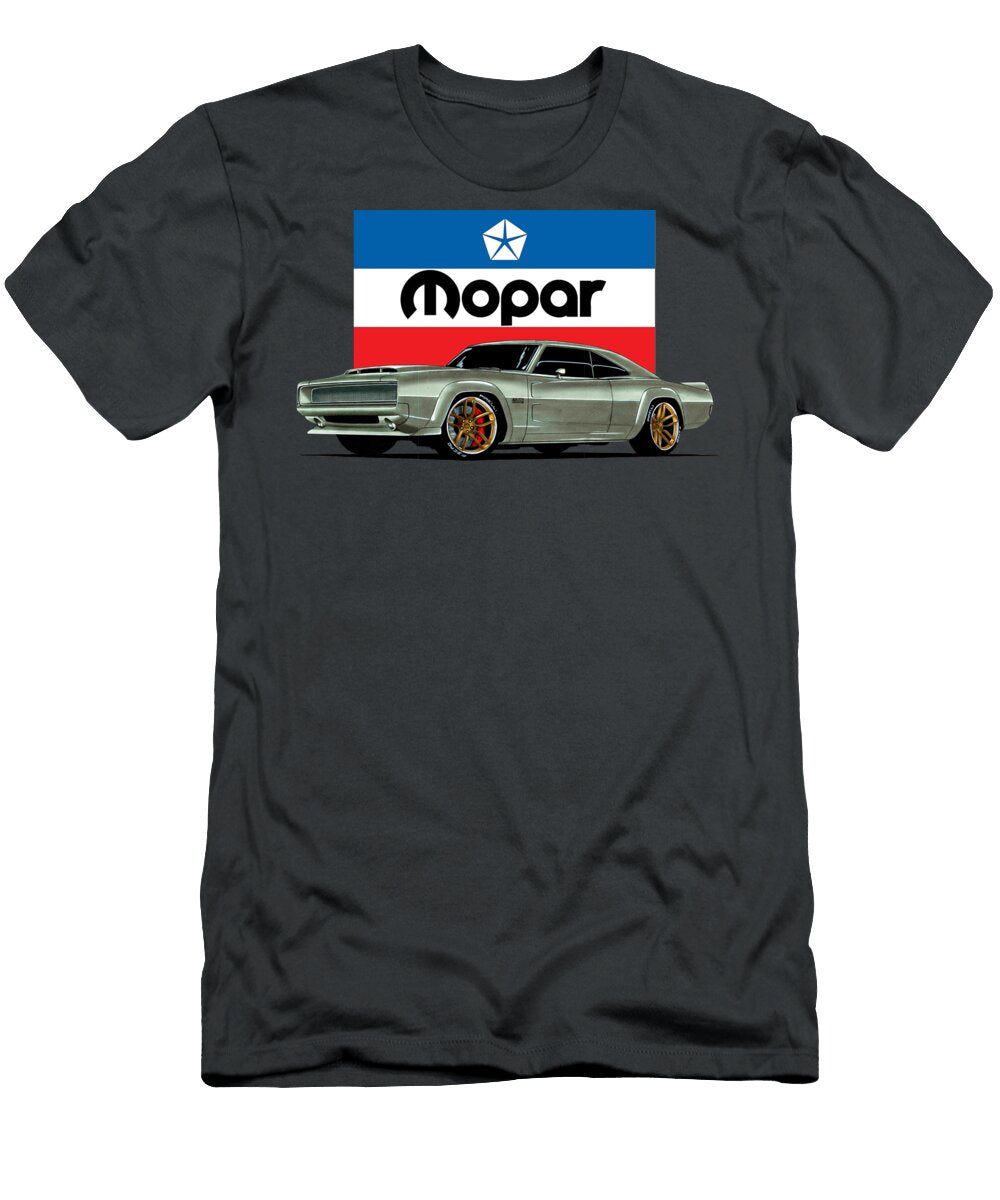 9 Dodge Charger 1968 Hellephant 426 Hemi Supercharged Mopar Vladislav Shapovalenko T-Shirt