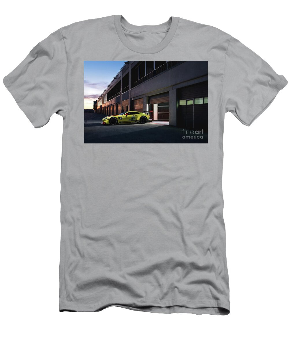 9 Exclusive Racing Supercar Yellow Aston Martin Vantage Gte Amg M177 40l V8 Turbocharged Vladyslav Shapovalenko T-Shirt