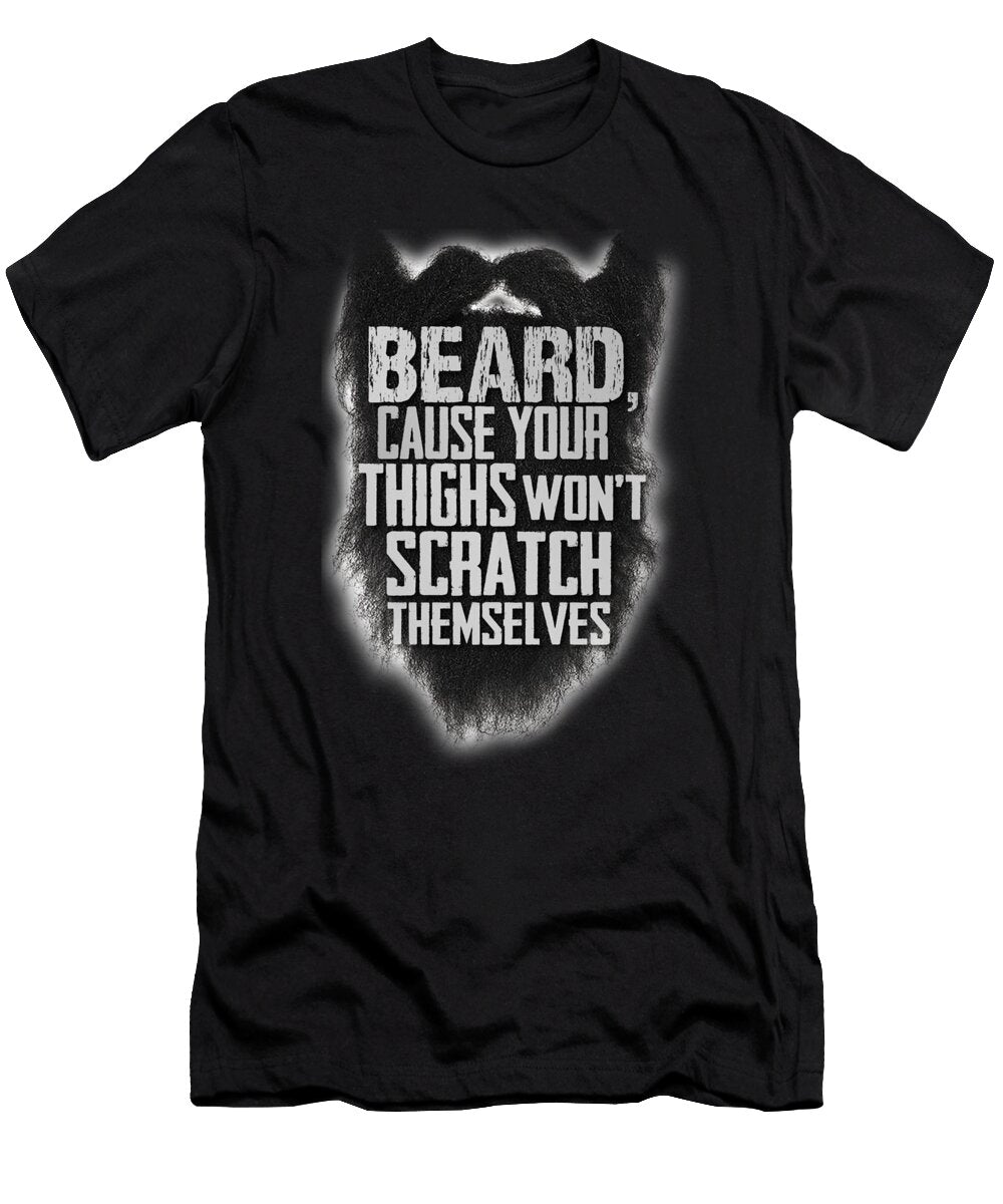 9 Funny Beard Facial Hair Manly Confident Man Gift Muc Designs T-Shirt