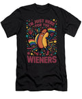 9 Im Just Here for the Wieners 4th of July Pride Month Lgbtq Maximus Designs T-Shirt