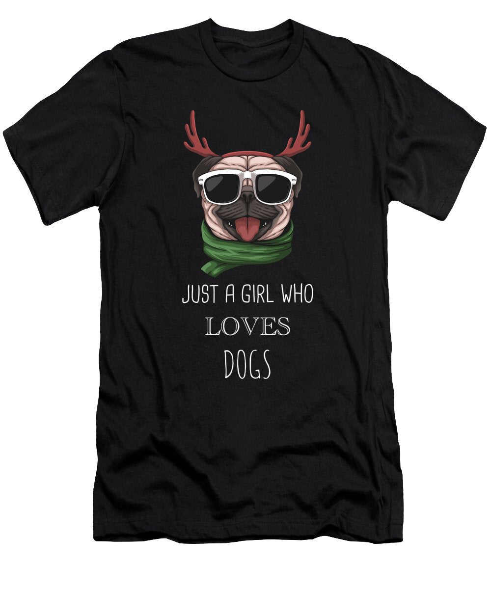 9 Just a Girl Who Loves Dogs Funny Dog Cynto T-Shirt