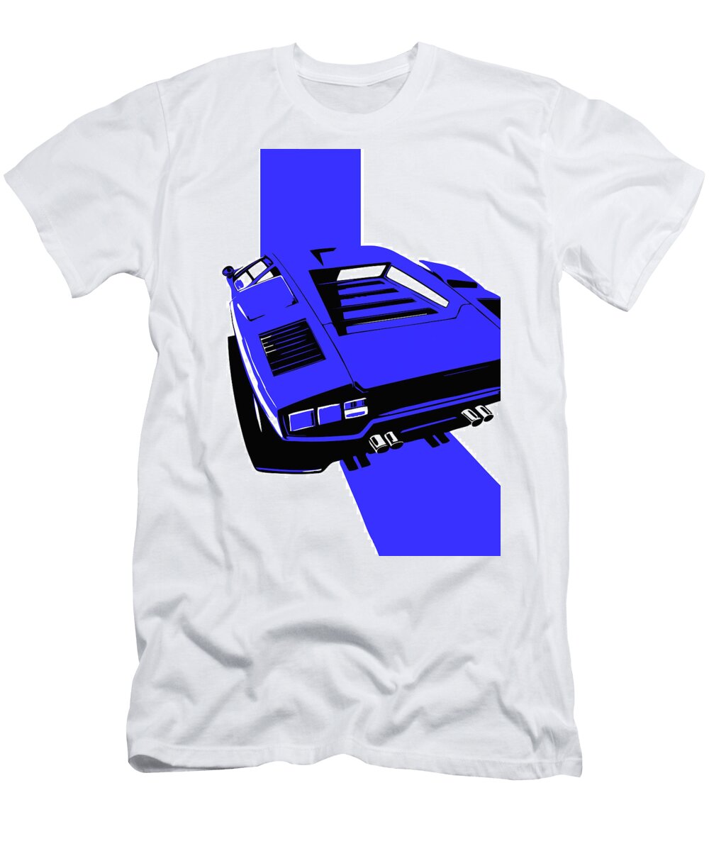 9 Lamborghini Countach Classic Italian Supercar Thespeedart T-Shirt