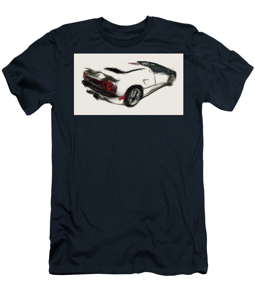 9 Lamborghini Diablo Roadster Car Drawing Carstoon Concept T-Shirt