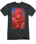 9 Painted Strawberry Ice Cream in Pink and Red Color Melting Ice Art Momente T-Shirt